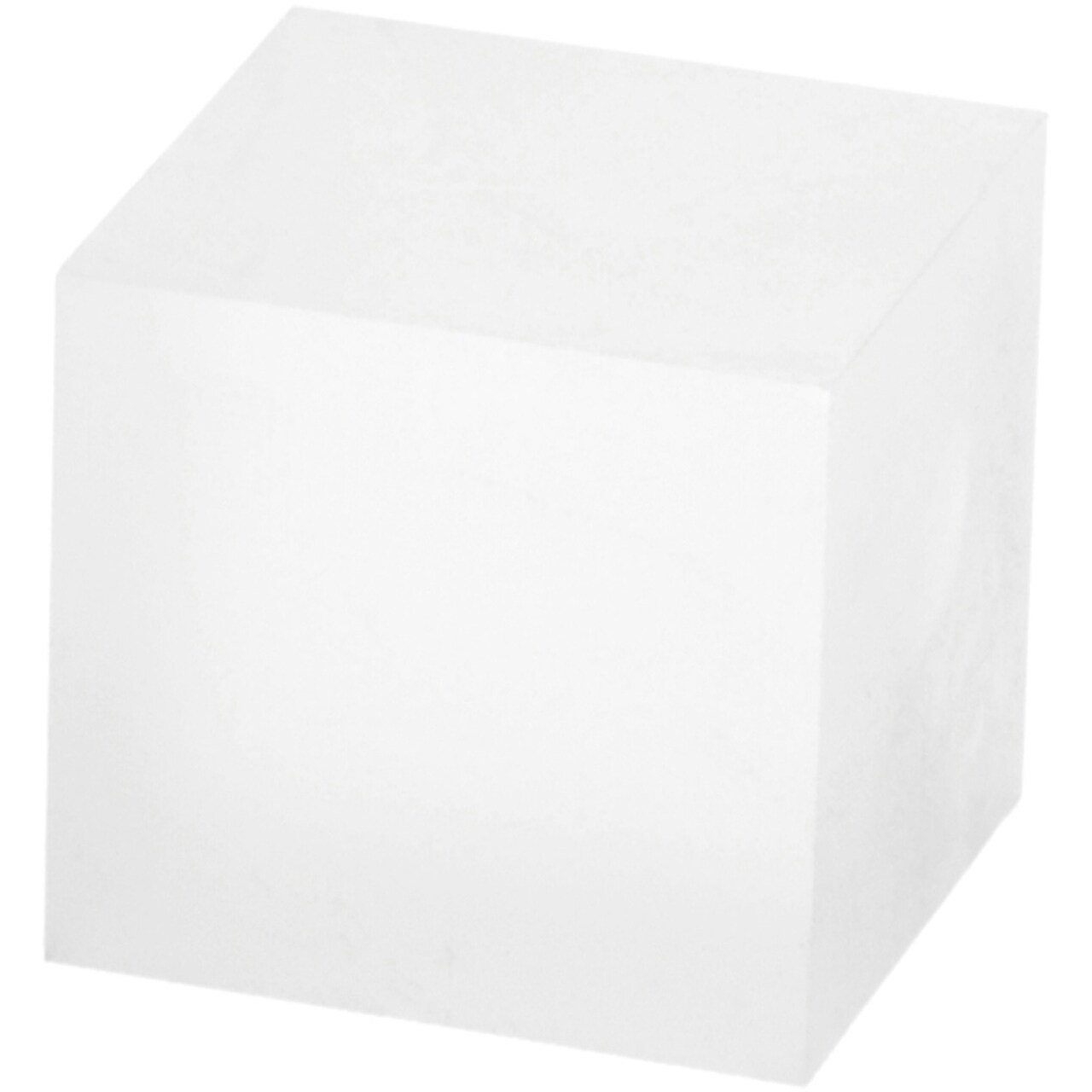 Plymor Frosted Acrylic Square Display Block, 1.5" H x 1.5" W x 1.5" D